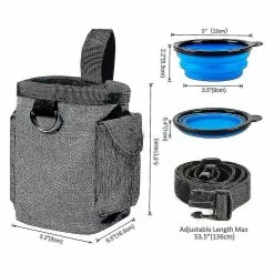 Unbranded Dog Treat Pouch Dog Training Pouch Bag Avec Bandoulière à La Taille, Distributeur De Sac à Crottes Et Sac De Dressage De Friandises Pliable Pour Friandises, Croquettes, Animaux De Compagnie -nourriture pour chien boutique 639305001 max