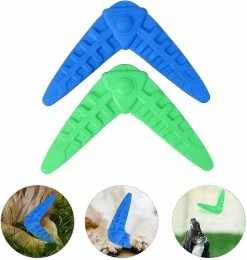 Unbranded 2 Pcs Dog Boomerang Caoutchouc Outdoor Dog Training Toy Easy Exercise Play Chew Flyer Pour Pupp -nourriture pour chien boutique 639759594 max