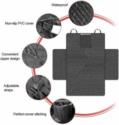 Loffity Housse De Coffre De Voiture Universelle Pour Chien Housse De Coffre Pour La Plupart Des Voitures Imperméable à L’eau Et Antidérapante, 180x103 Cm Dog Car Bo -nourriture pour chien boutique 640005437 max