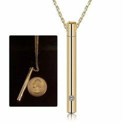 Unbranded Cylindre Pet Cremation Urns Collier Acier Inoxydable Cat Dog Ash Memorial Container Holder -nourriture pour chien boutique 640091830 max