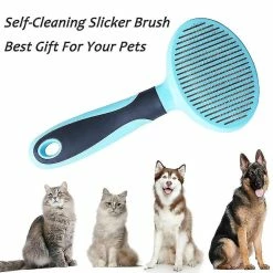 Unbranded Cat Brush Soft Dog Grooming Tool Supprime Le Sous-poil Lâche Autonettoyant -nourriture pour chien boutique 640272859 max