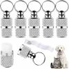Unbranded 10 Pièces Adresse Tag Chiens Cat Dog Tag Animal Tag Avec Porte-Clés Dog Tag Collier Tag Compatible Avec Cat Collar Dog Collar Tag Address Sleeve Si