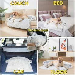 Unbrandded Lavable Pet Sofa Dog Bed Calming Bed For Large Dogs Sofa Blanket Winter Warm Cat Bed Mat Couches Car Floor Furniture Protector - Dog Beds/mats -nourriture pour chien boutique 642502301 max