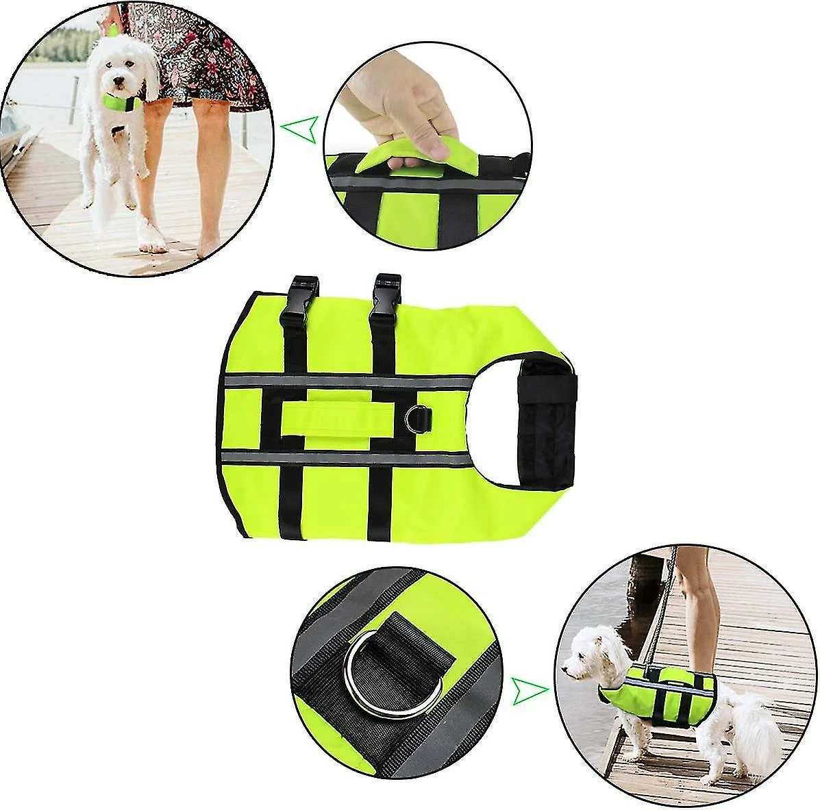 Unbranded Pet Dog Life Vest Maillot De Bain Gilet De Chien Réglable Gilet De Sauvetage 3 Unbranded Pet Dog Life Vest Maillot De Bain Gilet De Chien Réglable Gilet De Sauvetage – Image 3