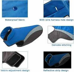 Unbranded Manteau De Chien Réfléchissant Manteaux D’hiver Pour Chiens Gilet Big Dog Résistant Au Froid Chaud Veste De Chien Vêtements De Sécurité -nourriture pour chien boutique 643394771 max