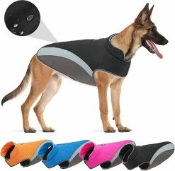 Unbranded Manteau De Chien Réfléchissant Manteaux D’hiver Pour Chiens Gilet Big Dog Résistant Au Froid Chaud Veste De Chien Vêtements De Sécurité