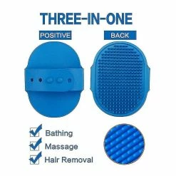 Dxn Pet Dog Cat Bathing Peigne Épilation Toilettage Message Brosse Caoutchouc -nourriture pour chien boutique 643434980 max