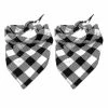 Unbranded 2 Pcs Dog Bandana Noël Classique Plaid Pet Bandana Foulard