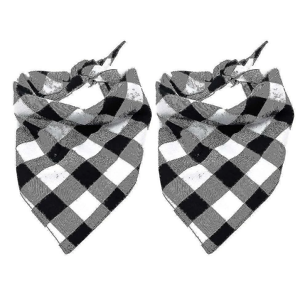 Unbranded 2 Pcs Dog Bandana Noël Classique Plaid Pet Bandana Foulard 1 Unbranded 2 Pcs Dog Bandana Noël Classique Plaid Pet Bandana Foulard