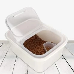 Unbranded Pet Food Bin Pet Food Storage Container Plastic Cat Dog Grain Storage Box -nourriture pour chien boutique 646471088 max