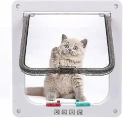 Dxn Cat Porte Chien Porte Ouverture Accès Gratuit Porte Animaux De Compagnie Cat Chenil Cat Flap Dog Flap 4 Voies Fermeture Magnétique -nourriture pour chien boutique 646613991 max
