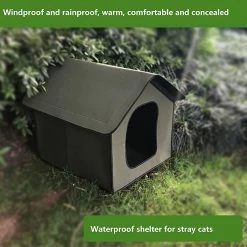 Unbranded Imperméable à L’eau Pet Outdoor Cat, Dog House Cat House Villa Tente Pliable Pet Shelter -nourriture pour chien boutique 650358263 max