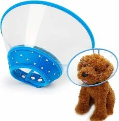 Unbranded Pet Cone Recovery Dog Cone Réglable Collier Pour Chien Collier Rembourré Clair Avec Respirant