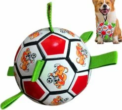 Unbranded Dog Toys Balls, Jouets Interactifs De Football Pour Chiens Avec Onglets De Saisie, Jouets De Jardin Pour Chiens En Plein Air