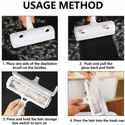 Unbranded 2 Pcs Pet Hair Removel Roller Remover Cleaning Brush Fur Removing Dog Cat Animals Hair Brush Car Clothing Canapé Canapé Tapis Carpets Peignes -nourriture pour chien boutique 653888158 max
