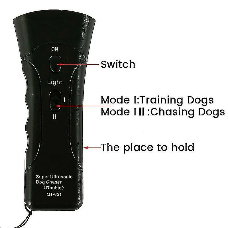 Sl Chang Pet Gentle Ultrasonic Anti Dog Barking Trainer Led Light Gentle Chaser Device Repeller 4 Sl Chang Pet Gentle Ultrasonic Anti Dog Barking Trainer Led Light Gentle Chaser Device Repeller – Image 4