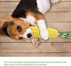Wjiaer Jouets à Mâcher Pour Chiens Agressifs, Indestructible Tough Durable Squeaky Interactive Dog Toys, Puppy Teeth Chew Corn Stick Toy For Small Meduium Lar -nourriture pour chien boutique 656131803 max