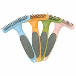 Unbranded 4 Pcs Cat Brush Pet Comb Self Cleaning Slicker Brush Remove Hair Grooming Brush Pet Dematting Comb Beauty Slicker Dog Comb Supplies