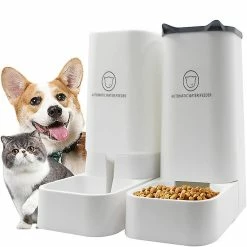 Unbranded 3.8l Automatique Pet Dog Cat Feeder Détachable Grande Capacité Chien Cat Water Dispenser Food Feeding Pet Supplies Pet Fountain Blanc -nourriture pour chien boutique 656319620 max 1