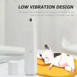 Unbranded Electric Dog Nail Grinder Usb Charging Avec Led Light Cat Paw Nail Clippers Low Vibration Réglable Wear-resistant Pet Supplies -nourriture pour chien boutique 656319663 max
