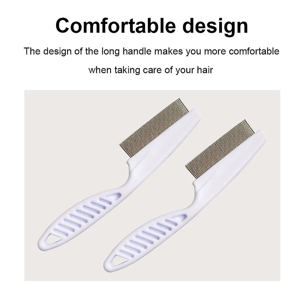 Unbranded 2 Pcs Pet Animal Care Protect Flea Comb Pour Cat Dog Pet Stainless Steel Comfort Flea Hair Comb Cat Chip Comb Pet Dog Cat Brush 2 Unbranded 2 Pcs Pet Animal Care Protect Flea Comb Pour Cat Dog Pet Stainless Steel Comfort Flea Hair Comb Cat Chip Comb Pet Dog Cat Brush – Image 2