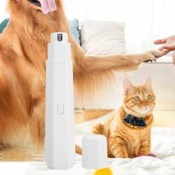 Unbranded Electric Dog Nail Grinder Usb Charging Avec Led Light Cat Paw Nail Clippers Low Vibration Réglable Wear-resistant Pet Supplies -nourriture pour chien boutique 656319873 max