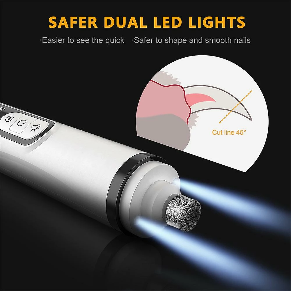 Unbranded Lcd Digital Display Pet Nail Sharpener Led Double Light 3 Gear 3 Grinding Head Usb Rechargeable Cat And Dog Nail Clipper 3 Unbranded Lcd Digital Display Pet Nail Sharpener Led Double Light 3 Gear 3 Grinding Head Usb Rechargeable Cat And Dog Nail Clipper – Image 3