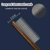 Unbranded Pet Flea Comb Cat Dog Comb Pour Les Puces Tiques Outils D’élimination Brosse De Toilettage En Acier Inoxydable Pour Les Produits D’animaux De Compagnie à Poils Longs Et Courts