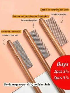 Unbranded Pet Flea Comb Cat Dog Comb Pour Les Puces Tiques Outils D’élimination Brosse De Toilettage En Acier Inoxydable Pour Les Produits D’animaux De Compagnie à Poils Longs Et Courts -nourriture pour chien boutique 656338278 max