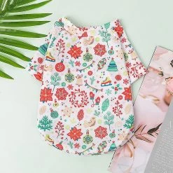Jccc Style De Noël Pet Dog Clothing Puppy Printed Vest Short Sleeve T-shirt Pour Petits Chiens Moyens Chihuahua Yorkshire Pet Costume -nourriture pour chien boutique 659145905 max