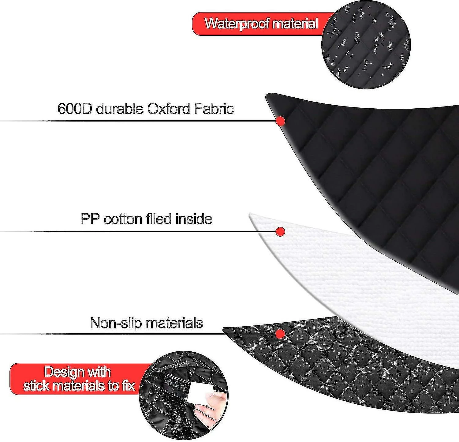 SIGMA Housse De Coffre De Voiture Universelle Pour Chien Housse De Coffre Pour La Plupart Des Voitures Imperméable à L’eau Et Antidérapante, 180x103 Cm Dog Car Bo 3 SIGMA Housse De Coffre De Voiture Universelle Pour Chien Housse De Coffre Pour La Plupart Des Voitures Imperméable à L’eau Et Antidérapante, 180x103 Cm Dog Car Bo – Image 3