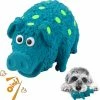 Unbranded Dog Squeaky Chew Toys Pour Agressifs Chewers Lar Breed Pig Interactive Rubber Cute Soft Medium S Pet Toy,