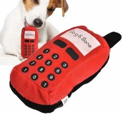 Baicccf Pet Dog Chew Toy, Cell Phone Shape Interactive Chew Toy Pour Puppy Cat Pet Shop Pet Shop Household (rouge) -nourriture pour chien boutique 664912080 max
