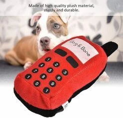 Baicccf Pet Dog Chew Toy, Cell Phone Shape Interactive Chew Toy Pour Puppy Cat Pet Shop Pet Shop Household (rouge) -nourriture pour chien boutique 664912139 max