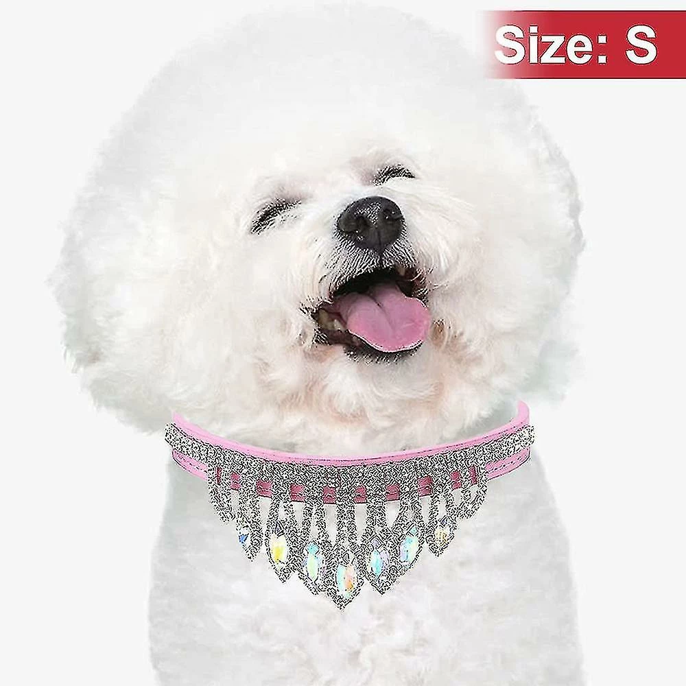 Unbranded Bling Strass Dog Collar Soft Réglable Diamond Pendentif Crystal Puppy Cat Collars Gem Strass Pet Collar Pet Supplies-s 2 Unbranded Bling Strass Dog Collar Soft Réglable Diamond Pendentif Crystal Puppy Cat Collars Gem Strass Pet Collar Pet Supplies-s – Image 2