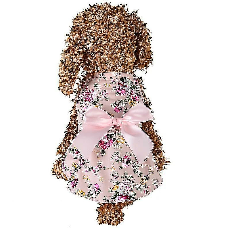 Unbranded Chien Bowknot Robe Florale Pet Princess Dress Dog Sundress Dog Princess Dress Coton Pet Clothes Streamer Princess Dress-16 / Xl 4 Unbranded Chien Bowknot Robe Florale Pet Princess Dress Dog Sundress Dog Princess Dress Coton Pet Clothes Streamer Princess Dress-16 / Xl – Image 4