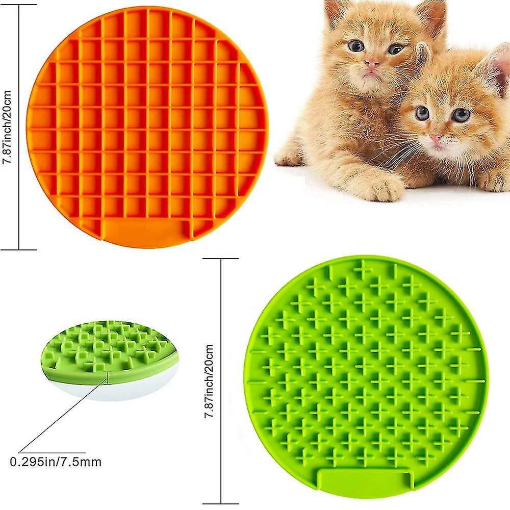 Treingi 2pcs Pet Lick Pad, Beurre D’arachide Lick Mat, Soulagement De L’anxiété Fun Dog Feeder 4 Treingi 2pcs Pet Lick Pad, Beurre D’arachide Lick Mat, Soulagement De L’anxiété Fun Dog Feeder – Image 4