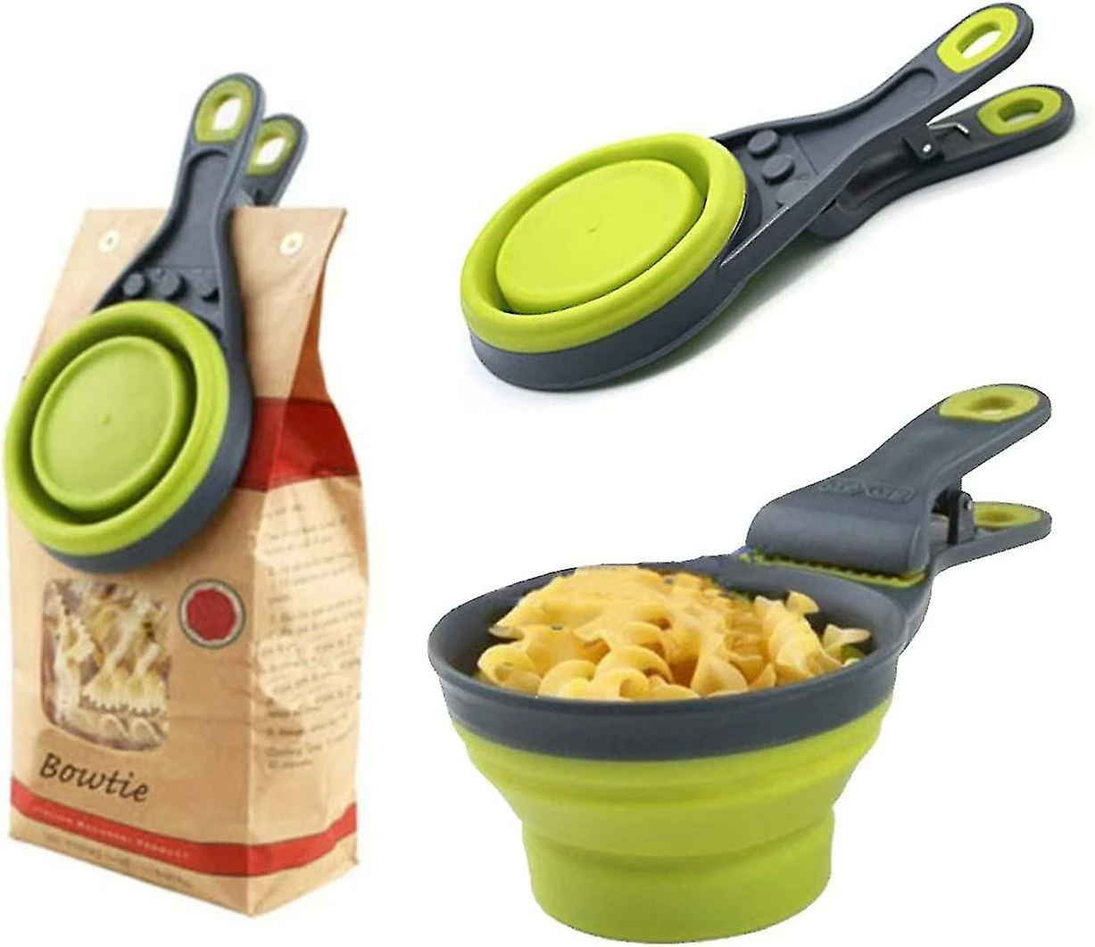 Unbranded Collapsible Pet Scoop Silicone Puzzle Cups Set Clip D’étanchéité 3 En 1 Multi-fonction Scoop Bowls Bag Clip Pour Dog Cat Food Water Set De 2 (1 Tasse 1/2 [ 2 Unbranded Collapsible Pet Scoop Silicone Puzzle Cups Set Clip D’étanchéité 3 En 1 Multi-fonction Scoop Bowls Bag Clip Pour Dog Cat Food Water Set De 2 (1 Tasse 1/2 [ – Image 2