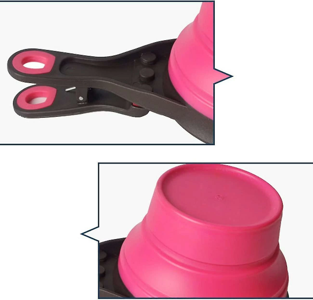 Unbranded Collapsible Pet Scoop Silicone Puzzle Cups Set Clip D’étanchéité 3 En 1 Multi-fonction Scoop Bowls Bag Clip Pour Dog Cat Food Water Set De 2 (1 Tasse 1/2 [ 4 Unbranded Collapsible Pet Scoop Silicone Puzzle Cups Set Clip D’étanchéité 3 En 1 Multi-fonction Scoop Bowls Bag Clip Pour Dog Cat Food Water Set De 2 (1 Tasse 1/2 [ – Image 4