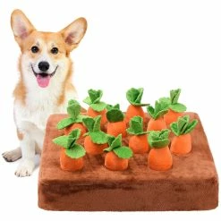 Unbranded Carrot Farm Dog Toys Pet Peluche Training Toys Carotte Farm Dog Cache-cache Jouets
