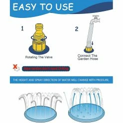 Sevenprin Dog Splash Pool, Anti-slip Dog Splash Pad For Dogs Kids Inflatable Bath Pool Summer Outdoor Garden Water Toys -nourriture pour chien boutique 670568295 max