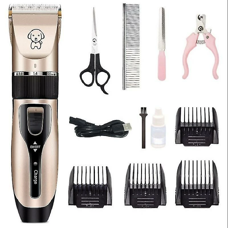 Vrxin Pet Clippers Professional Kit Grooming Dog Adjustable Clipper Low Noise Family Cordless Pet, Tondeuses à Cheveux Lavables 1 Vrxin Pet Clippers Professional Kit Grooming Dog Adjustable Clipper Low Noise Family Cordless Pet, Tondeuses à Cheveux Lavables