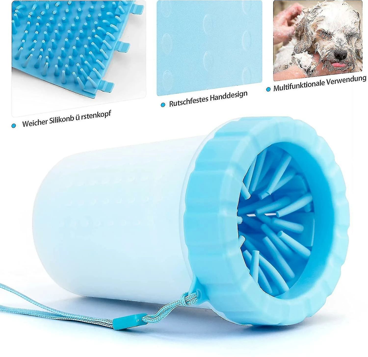 Unbranded Silicone Pet Cleaning Brush Cup Dog Paw Cleaner Portable Pet Paw Cleaner Best For Paw Cleaners Dog Foot Washers 3 Unbranded Silicone Pet Cleaning Brush Cup Dog Paw Cleaner Portable Pet Paw Cleaner Best For Paw Cleaners Dog Foot Washers – Image 3