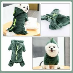 Ubiuo Puppy Dog Vêtements Confortables Corail Polaire Animaux De Compagnie Dinosaure Dog Outfit Vert 52x40x2cm 7 Ubiuo Puppy Dog Vêtements Confortables Corail Polaire Animaux De Compagnie Dinosaure Dog Outfit Vert 52x40x2cm -nourriture pour chien boutique 680297608 max