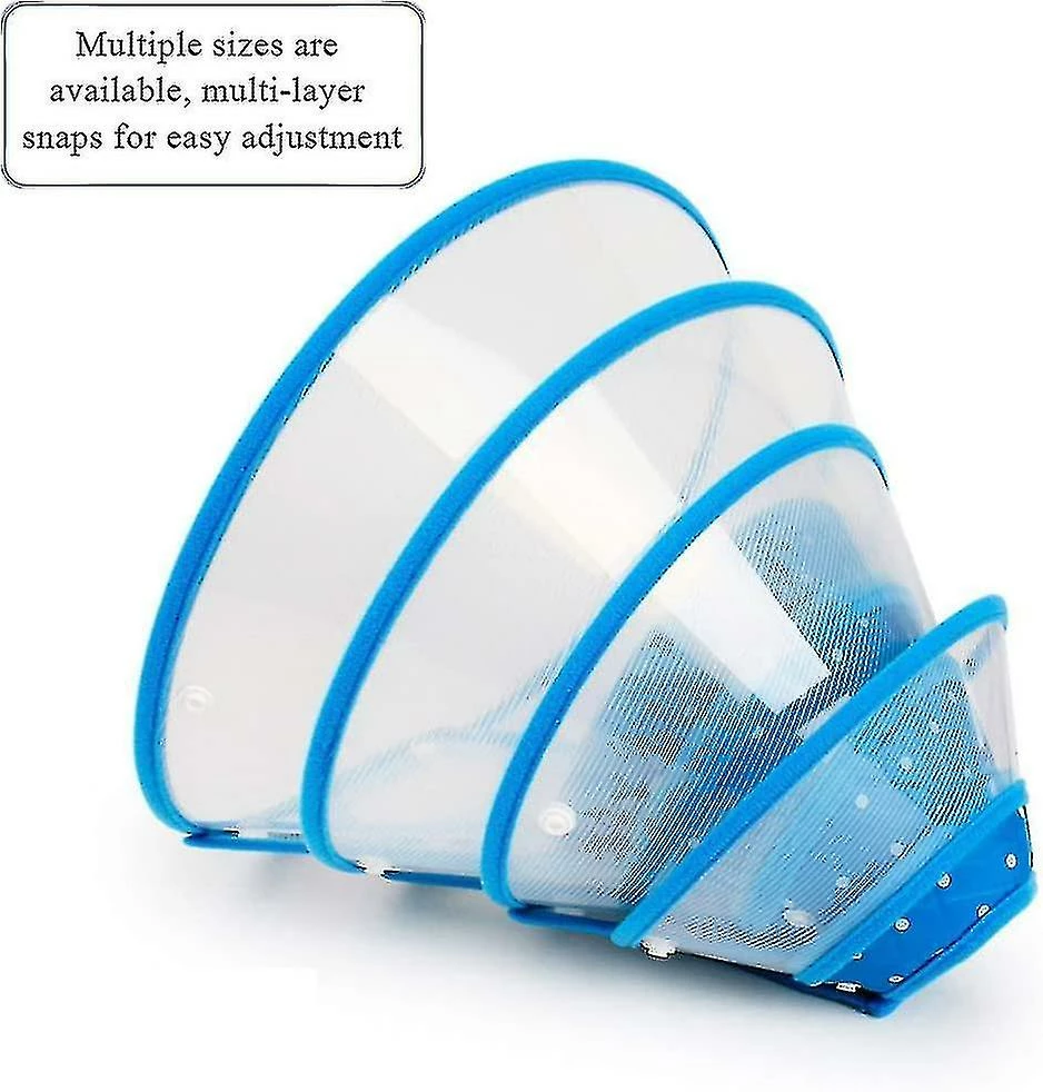 Unbranded Pet Cone Recovery Dog Cone Réglable Collier Pour Chien Collier Rembourré Clair Avec Bord Souple Respirant, Cône De Chiot En Plastique Protéger La Récupération De La Chirurgie Du Cou 3 Unbranded Pet Cone Recovery Dog Cone Réglable Collier Pour Chien Collier Rembourré Clair Avec Bord Souple Respirant, Cône De Chiot En Plastique Protéger La Récupération De La Chirurgie Du Cou – Image 3