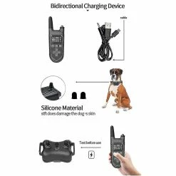 Unbranded Dog Stop Bark Collar Remote Control Dog Training Device Waterproof Reflective Pet Collar -nourriture pour chien boutique 684972113 max