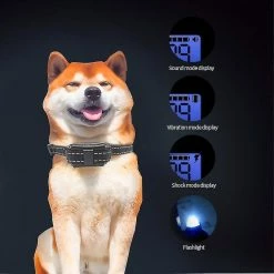 Unbranded Dog Stop Bark Collar Remote Control Dog Training Device Waterproof Reflective Pet Collar -nourriture pour chien boutique 684972119 max