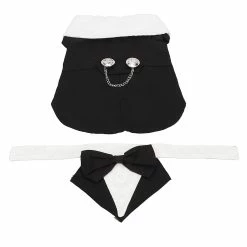 Unbranded Dog Suit Soft Breathable Fashionable Bow Tie Puppy Costume For Wedding Birthday Party Black -nourriture pour chien boutique 686334172 max