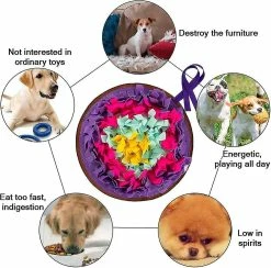 Unbranded Sniffing Carpet Dog Sniffing Mat Smell Exercice Sniffing Blanket Search Carpet Dog Sans Polluant Chien Jouets Intelligence Feed Mat Sniffing Carpet Cat P -nourriture pour chien boutique 689648840 max