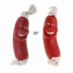 Unbranded Dog Molar Stick Tug Of War Mâcher Jouet Teething Sausage Shape Interactive Toy